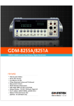 GW Instek GDM-8255A, GDM-8251A Digital