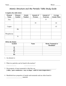 Extra Credit Test Review