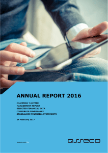 annual report 2016 - Asseco Central Europe