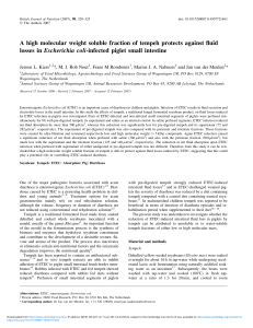 A high molecular weight soluble fraction of tempeh protects against