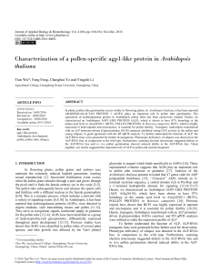 Characterization of a pollen-specific agp1