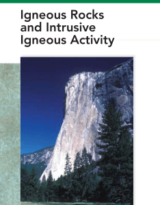 Igneous Rocks and Intrusive Igneous Activity