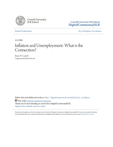 Inflation and Unemployment: What is the Connection?