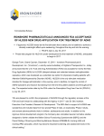 ironshore pharmaceuticals announces fda acceptance of hld200