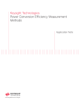 Keysight Technologies Power Conversion Efficiency Measurement