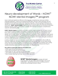 Neuro-development of Words – NOW! NOW! Mental Imagery
