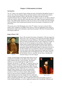 Chapter 4: Reformation in Ireland