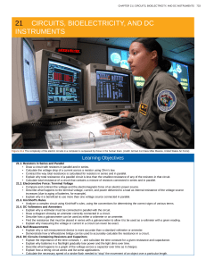 21 circuits, bioelectricity, and dc instruments