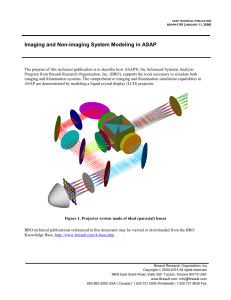Imaging and Non-imaging System Modeling in ASAP