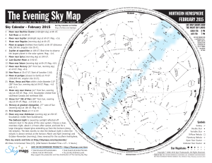 The Evening Sky Map