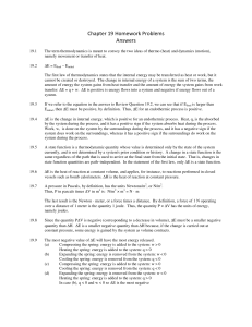 Chapter 19 Homework Problems Answers