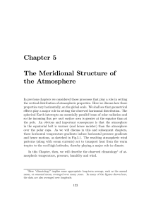 Chapter 5 The Meridional Structure of the Atmosphere