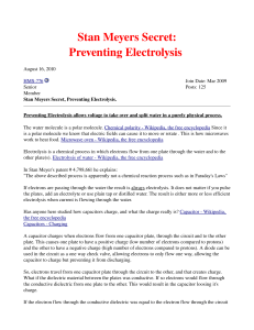 Stan Meyers Secret Preventing Electrolysis (Amended).