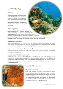 Coral Reef Ecology Coral Reef Conservation