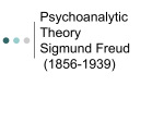 Psychoanalytic Theory Sigmund Freud (1856