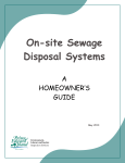 On-site Sewage Disposal Systems: A