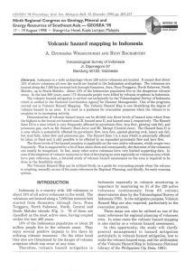 Volcanic hazard mapping in Indonesia