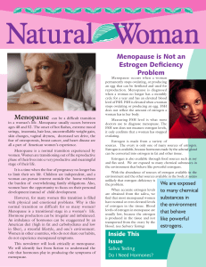 Menopause is Not an Estrogen Deficiency Problem