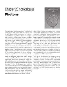 Chapter 26 Photons