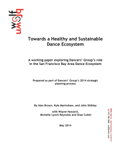 Towards a Healthy and Sustainable Dance