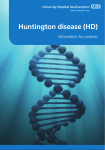 Huntington`s disease - patient information