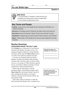 Section Summary Key Terms and People