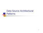 Data Source Architectural Patterns