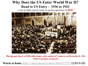 Why Does the US Enter World War II? Road to US Entry