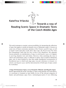 Towards a way of Reading Scenic Space in Dramatic Texts of the