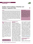 Vegetarian Diets - Journal of the Academy of Nutrition and Dietetics