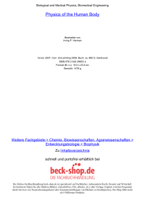 Physics of the Human Body - ReadingSample - Beck-Shop