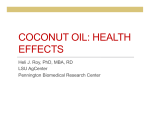 coconut oil - Biochemistry at CSU, Stanislaus