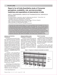 Report of an all India Quantitative study of Consumer perceptions