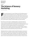 The Science of Sensory Marketing