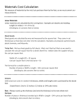 Materials Cost Calculation