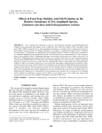 Effects of Food Type, Habitat, and Fish Predation on the Relative