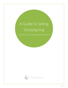 How to Sell SharpSpring