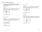 1-7 Inverse Relations and Functions