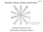Number Theory: Factors and Primes