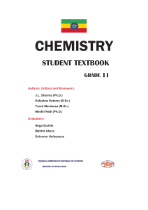 chemistry - Ethiopian Ministry of Education