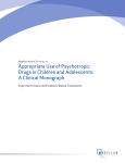 Appropriate Use of Psychotropic Drugs in