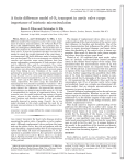 A finite difference model of O2 transport in aortic valve cusps