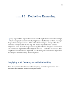 CHAPTER 1 0 Deductive Reasoning