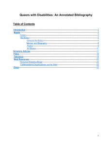 Queers with Disabilities - American Library Association