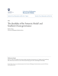 The durability of the `Antarctic Model` and - Research Online
