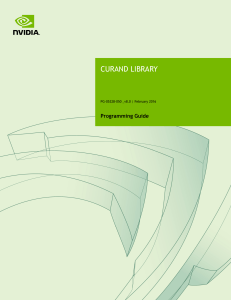 cuRAND Library - NVIDIA Documentation