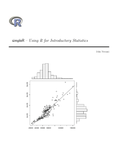 simpleR – Using R for Introductory Statistics - CSI Math