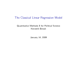 The Classical Linear Regression Model