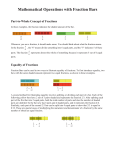 Mathematical Operations with Fraction Bars