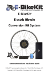 E-BikeKit™ Owner`s Manual